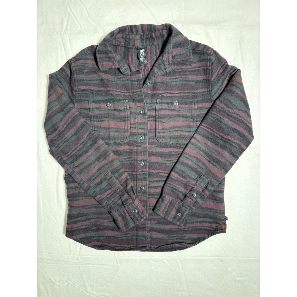 Mountain Hardwear Women Granite Peak XS Buttondown Long Sleeve Flannel Shirt